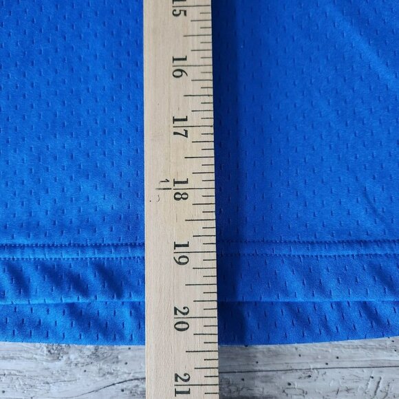 Nike Lab Top Womens L Collection Tee Hyper Cobalt Blue Crop Top V Neck Pullover - Picture 10 of 14